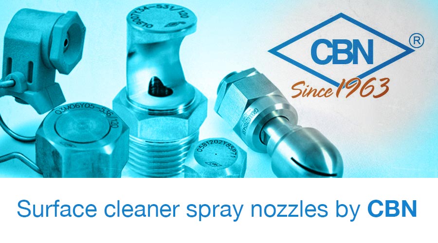 Surface cleaner spray nozzles CBN
